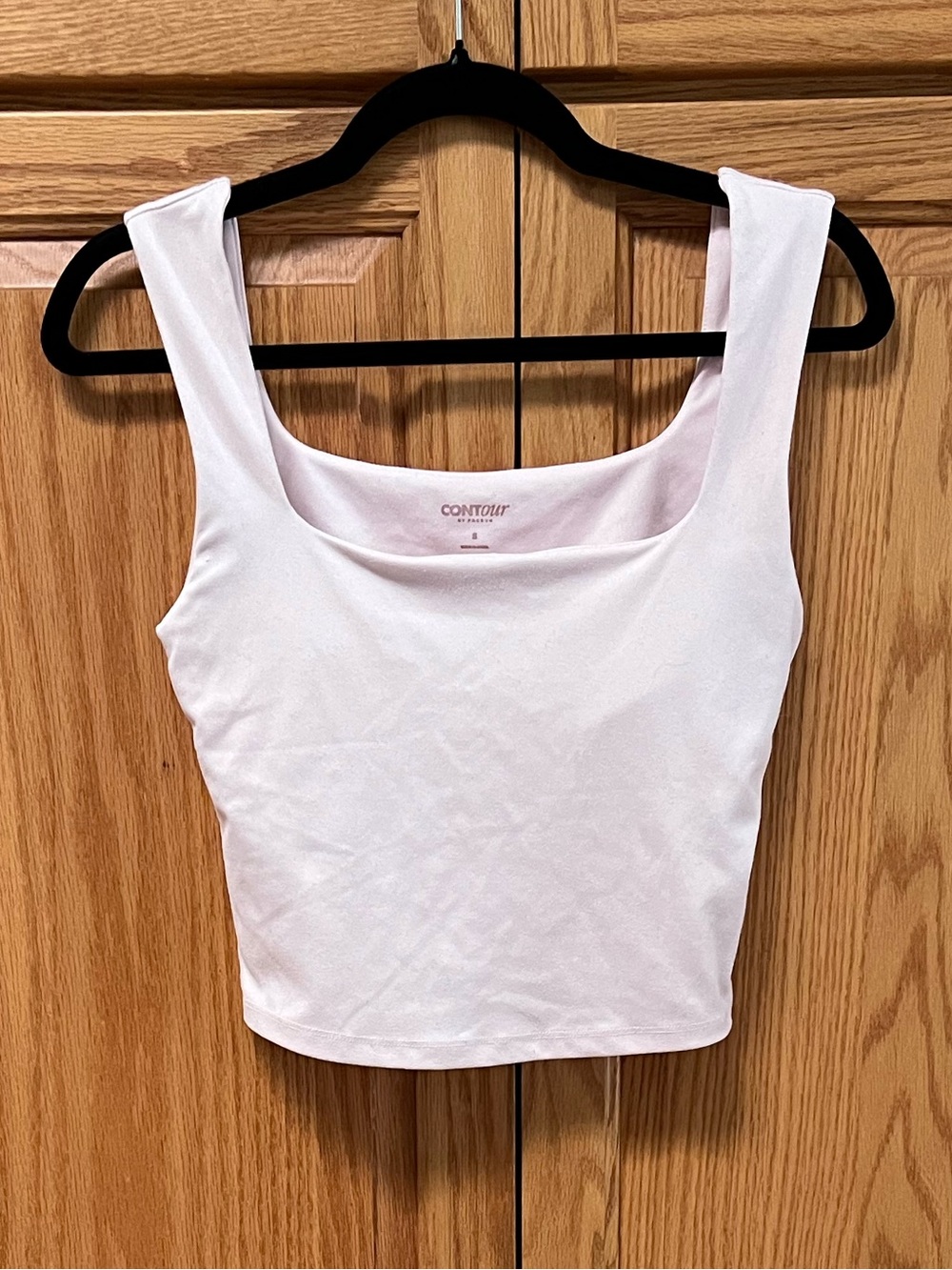 Contour By Pacsun pink Square-Neck Crop Tank Top, GUC, Size S